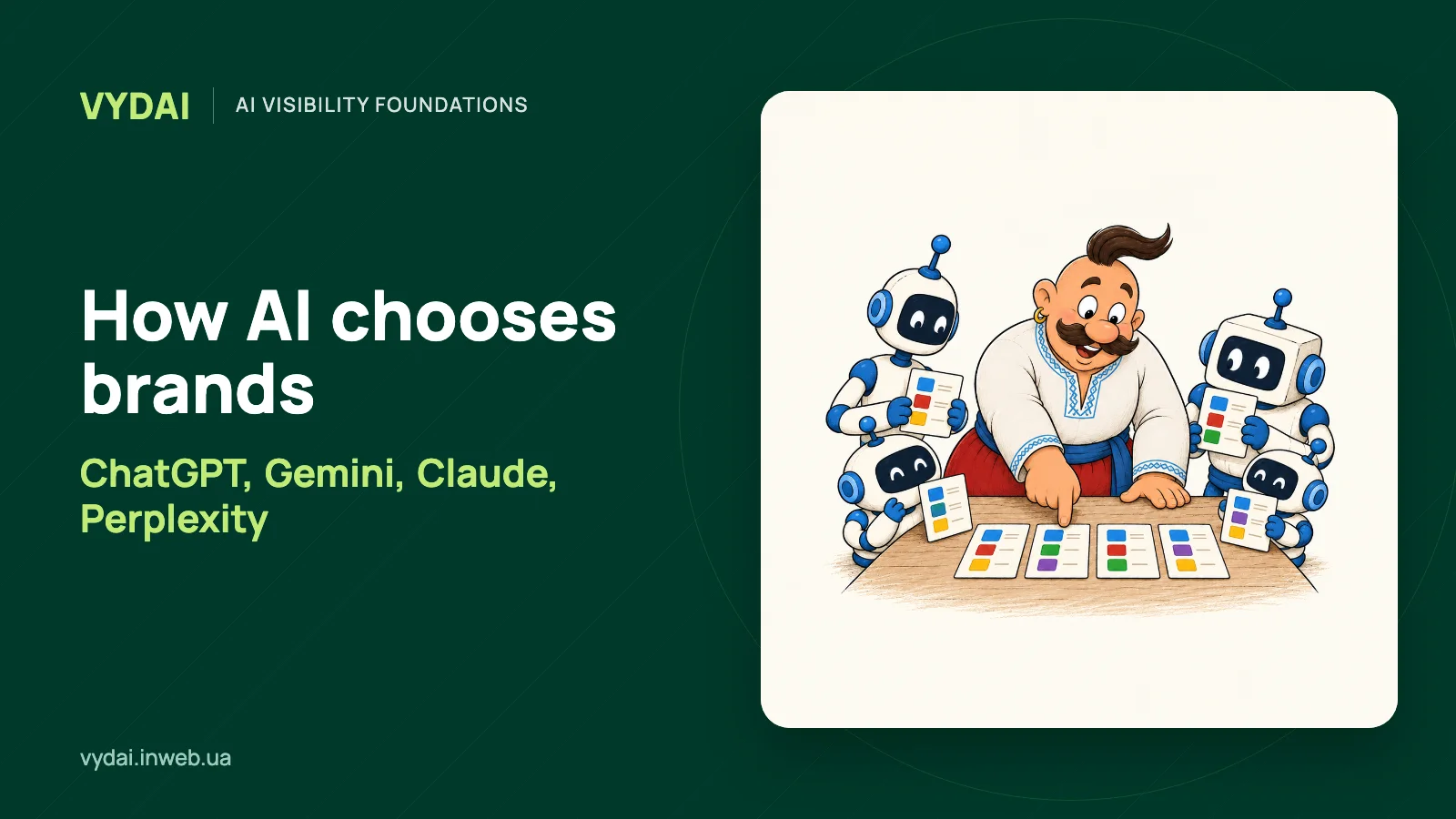 Kozak compares brand shortlists from different AI systems