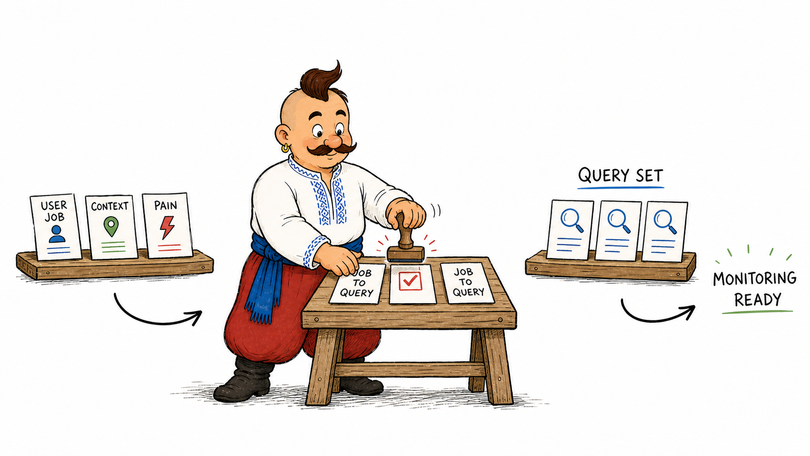 Kozak turns JTBD, context, and user jobs into monitoring queries