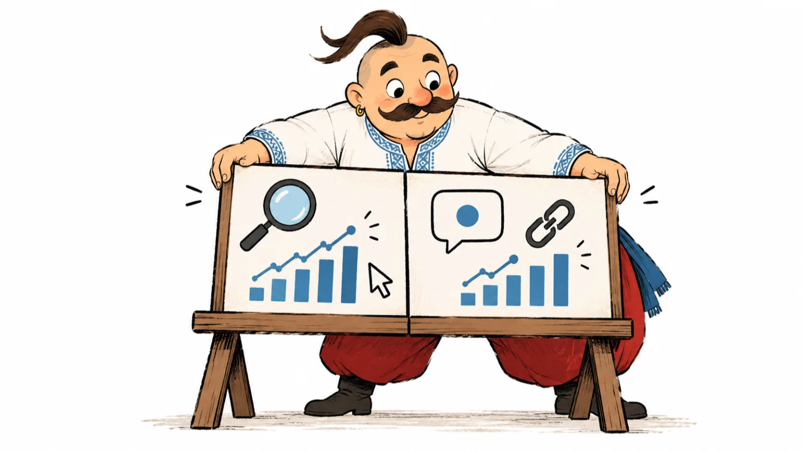 A shared view for comparing SEO data with brand presence in AI answers